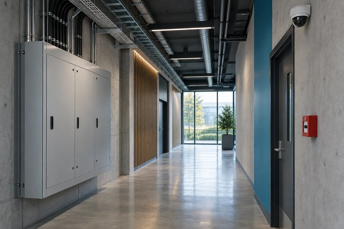 Illustration of commercial building services